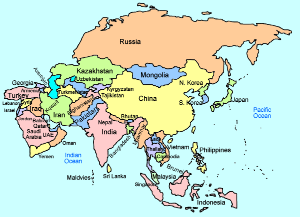 Capitals Of Asian Countries Quiz